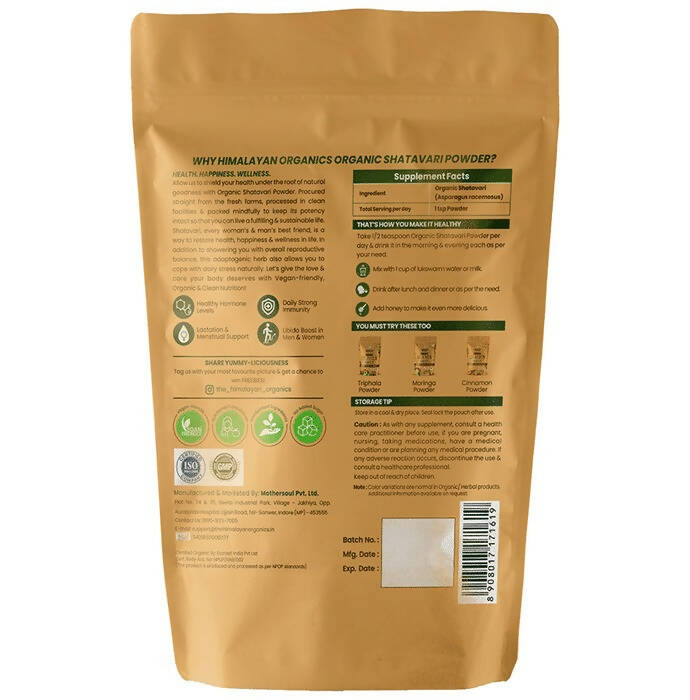 Himalayan Organics Shatavari Powder | Grocsy