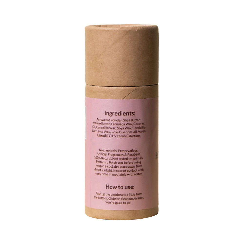 The Bare Bar Rose Vanilla Deodorant | Grocsy