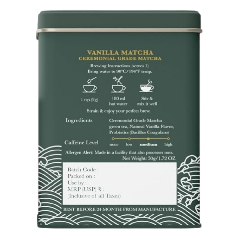 Luxmi Estates Vanilla Matcha with Probiotics | Grocsy