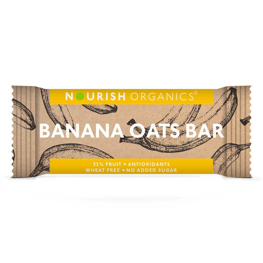 Nourish Organics Banana Oats Bar | Grocsy