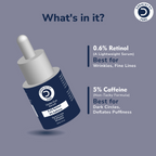 Dermistry 0.6% Retinol 5% Caffeine Under Eye Face Serum | Grocsy