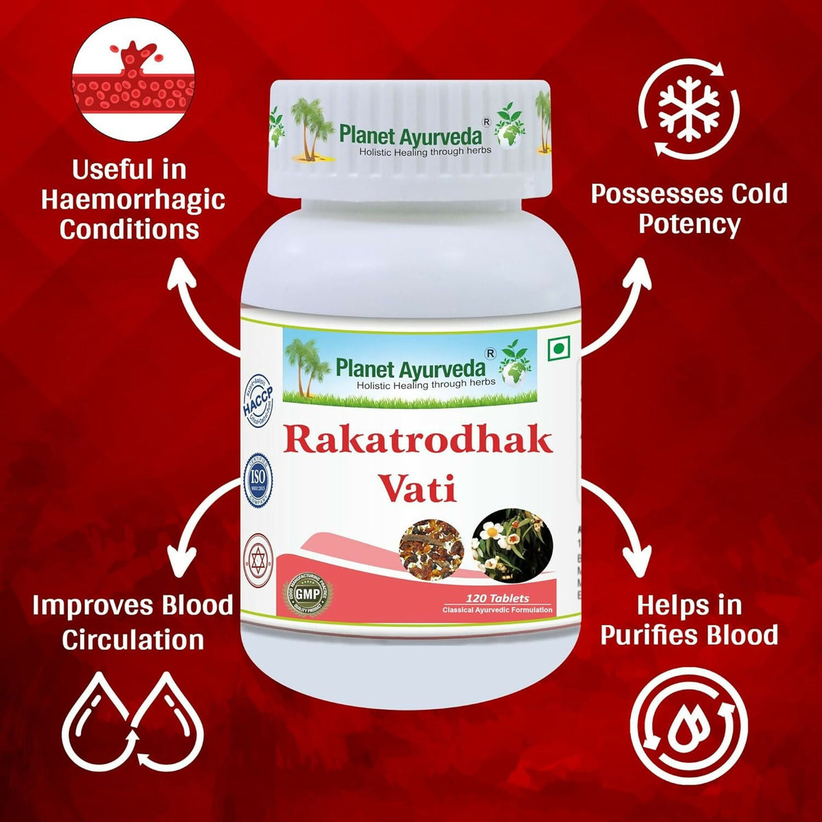 Planet Ayurveda Rakatrodhak Vati | Grocsy