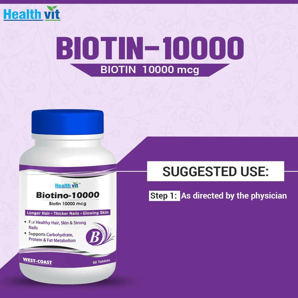 Healthvit Biotino-10000 Tablets | Grocsy