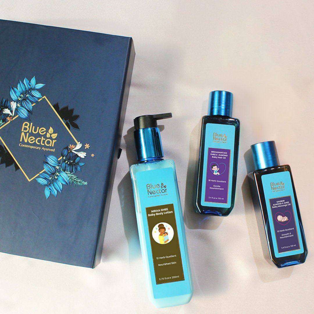 Blue Nectar Full Body Baby Care Gift Set | Grocsy