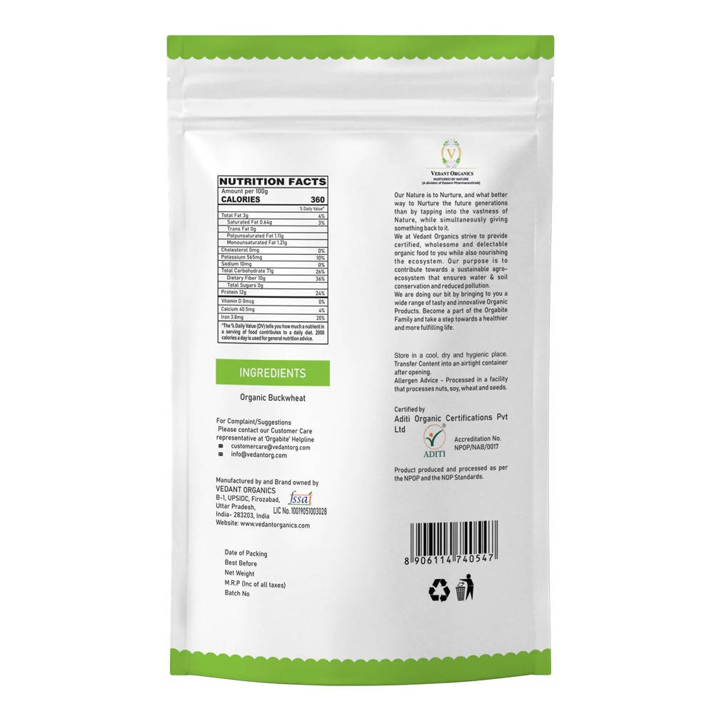 Orgabite Organic Buckwheat Flour | Grocsy