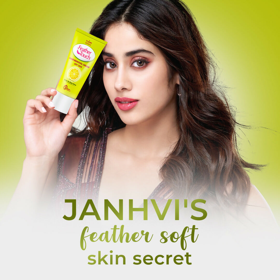 VI-JOHN Feather Touch Lime & Aloevera Hair Removal Cream for Women for Dry Skin, Suitable for Legs, Underarms, Bikini Line, Arms | Grocsy