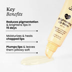 Foxtale Brightening SPF 30 Lip Balm - Clear Glaze (Vanilla), Brightens Lips, Reduces Pigmentation | Grocsy