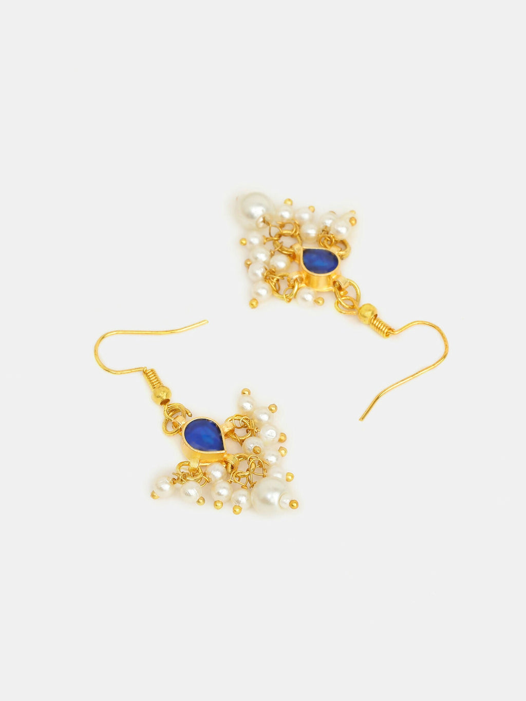 Ruby Raang Set Of 2 Blue Kundan | Grocsy