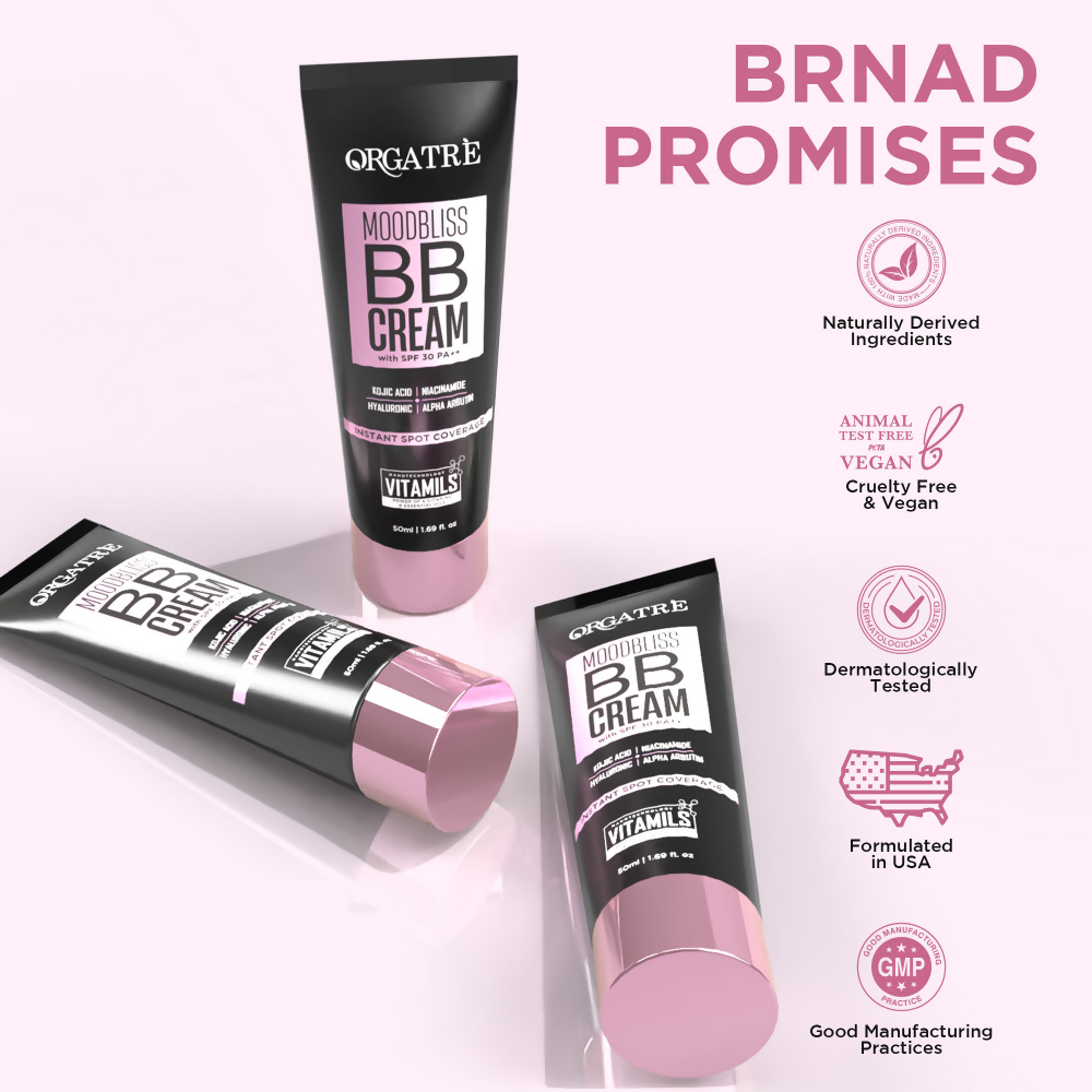 Orgatre Moodbliss BB Cream With SPF 30 PA++ - Dusk Brown-240 | Grocsy