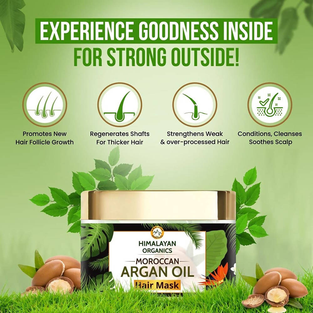 Himalayan Organics Moroccan Argan Hair Mask | Grocsy