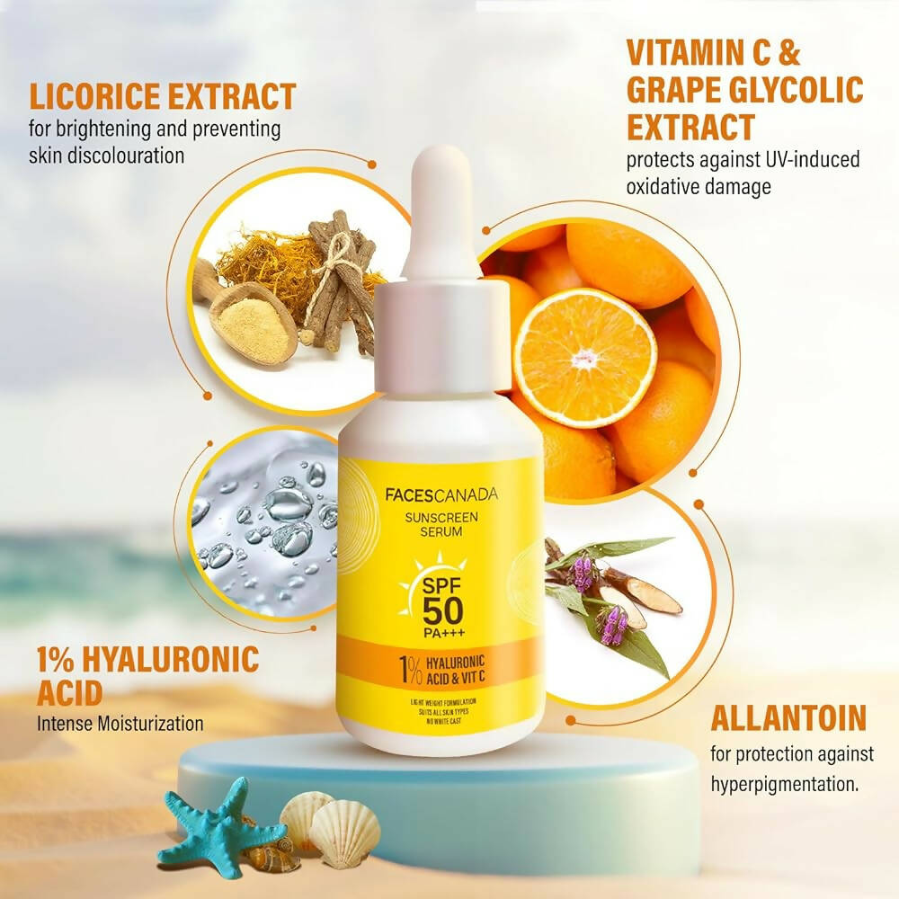 Faces Canada Sunscreen Serum SPF 50 PA+++ | Grocsy