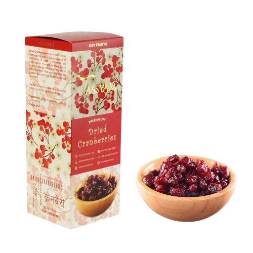 Tassyam Organics Premium Imported Dried Cranberries - Box | Grocsy