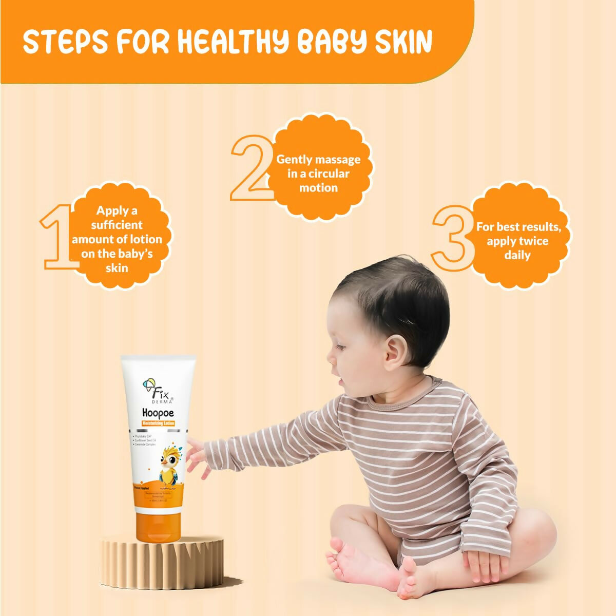 Fixderma Hoopoe Baby Moisturizing Lotion with 1% Ceramide | Grocsy