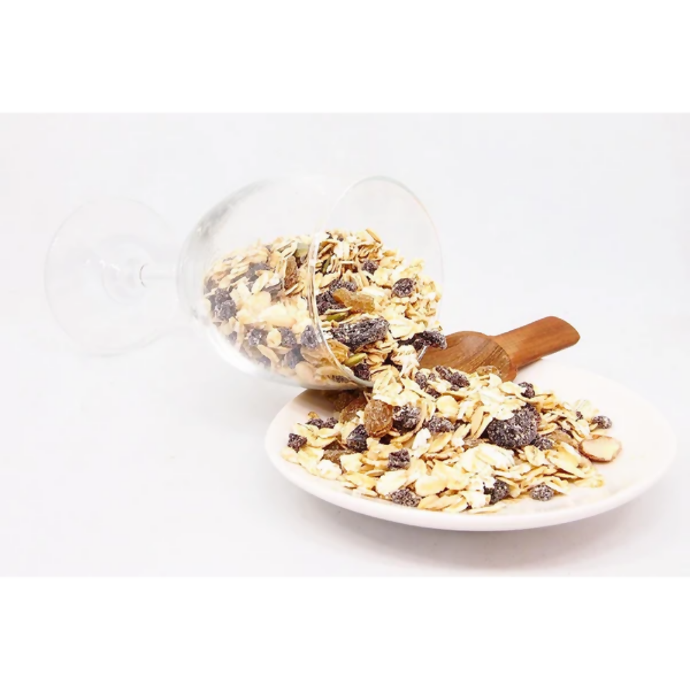 Tassyam Organics Super Fruit Muesli | Grocsy