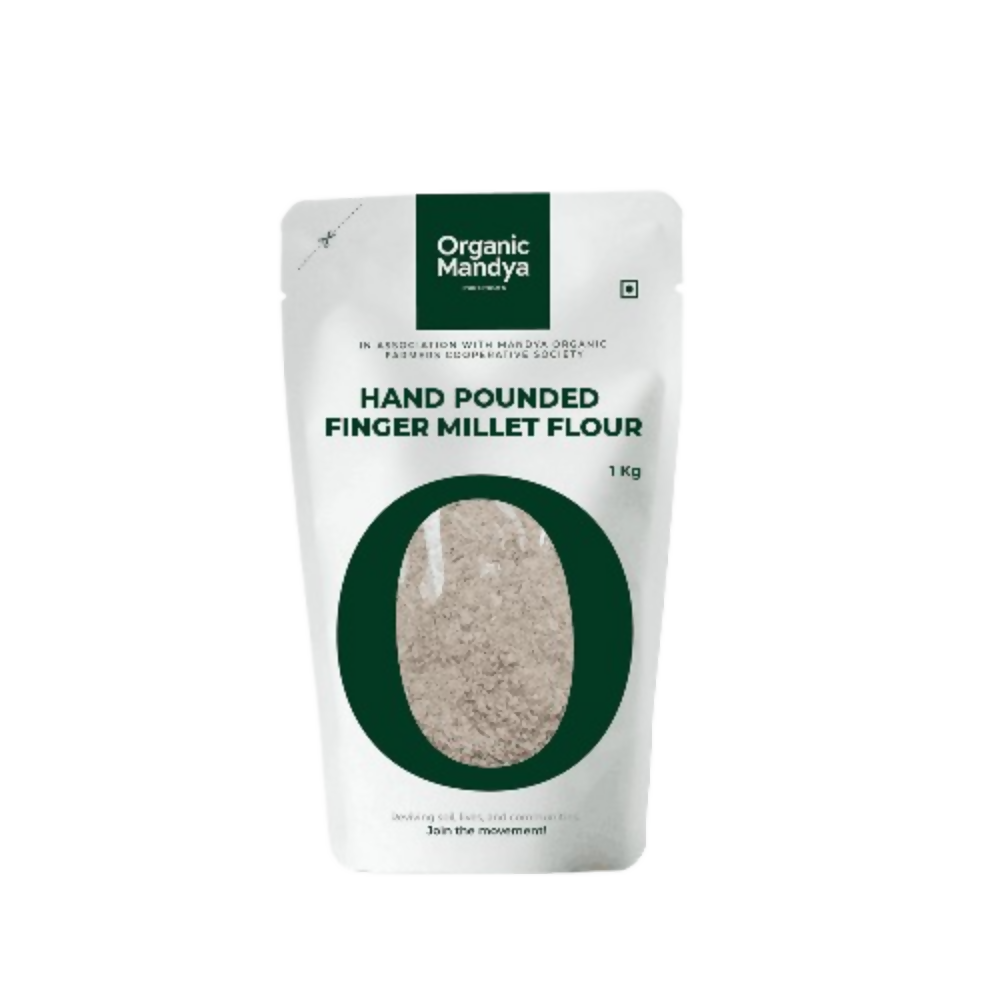 Organic Mandya Hand Pounded Finger Millet/Ragi Flour | Grocsy