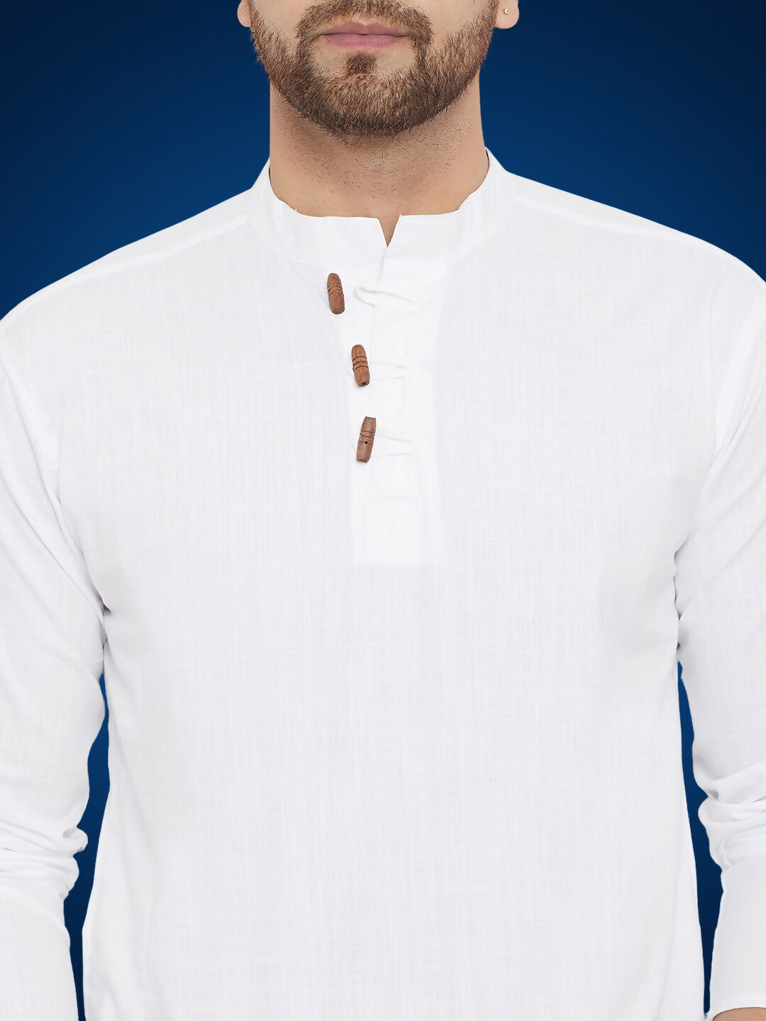 Even Apparels Men's Pure Cotton White Kurta | Grocsy