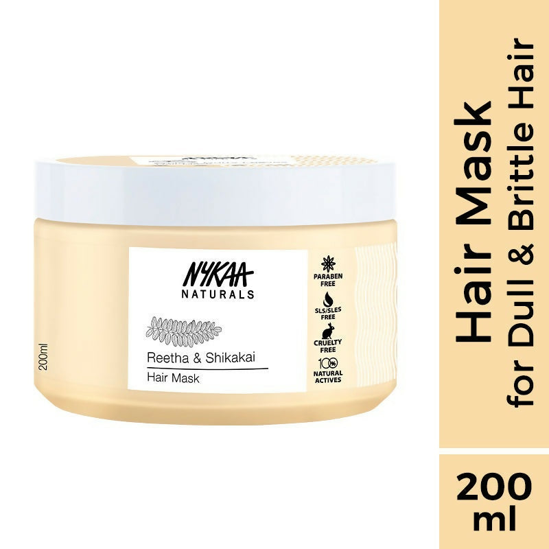 Nykaa Naturals Reetha & Shikakai Hair Mask for Damage Repair & Sulphate-Free | Grocsy