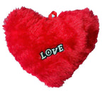 Anupam Enterprises Plush Heart Shaped Soft Stuffed Love Throw Cushion Pillows Red Color | Grocsy