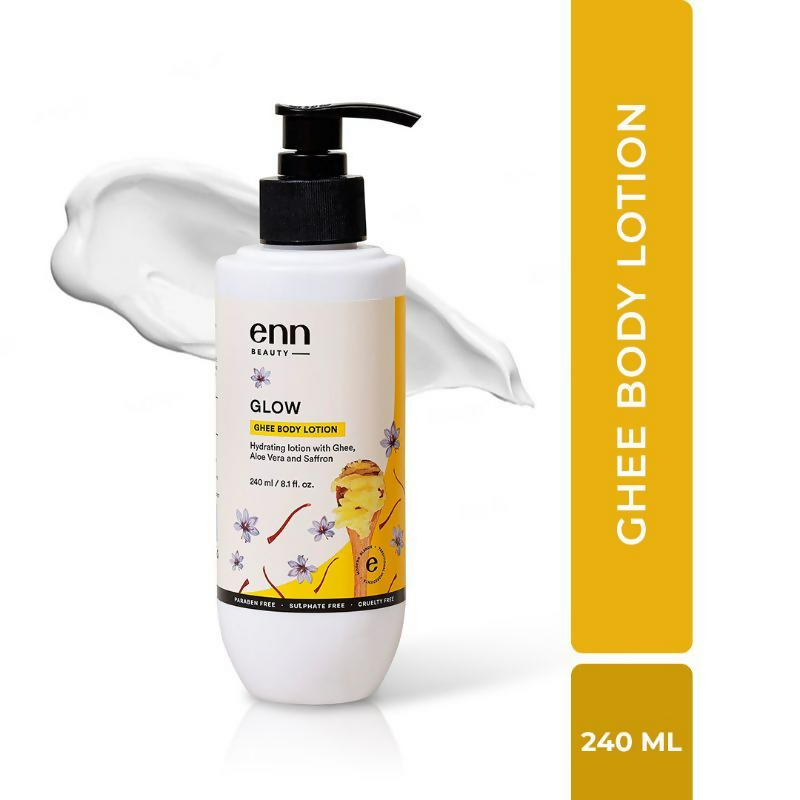 Enn Hydrating Body Lotion Cream With Ghee, Aloe Vera & Saffron | Grocsy