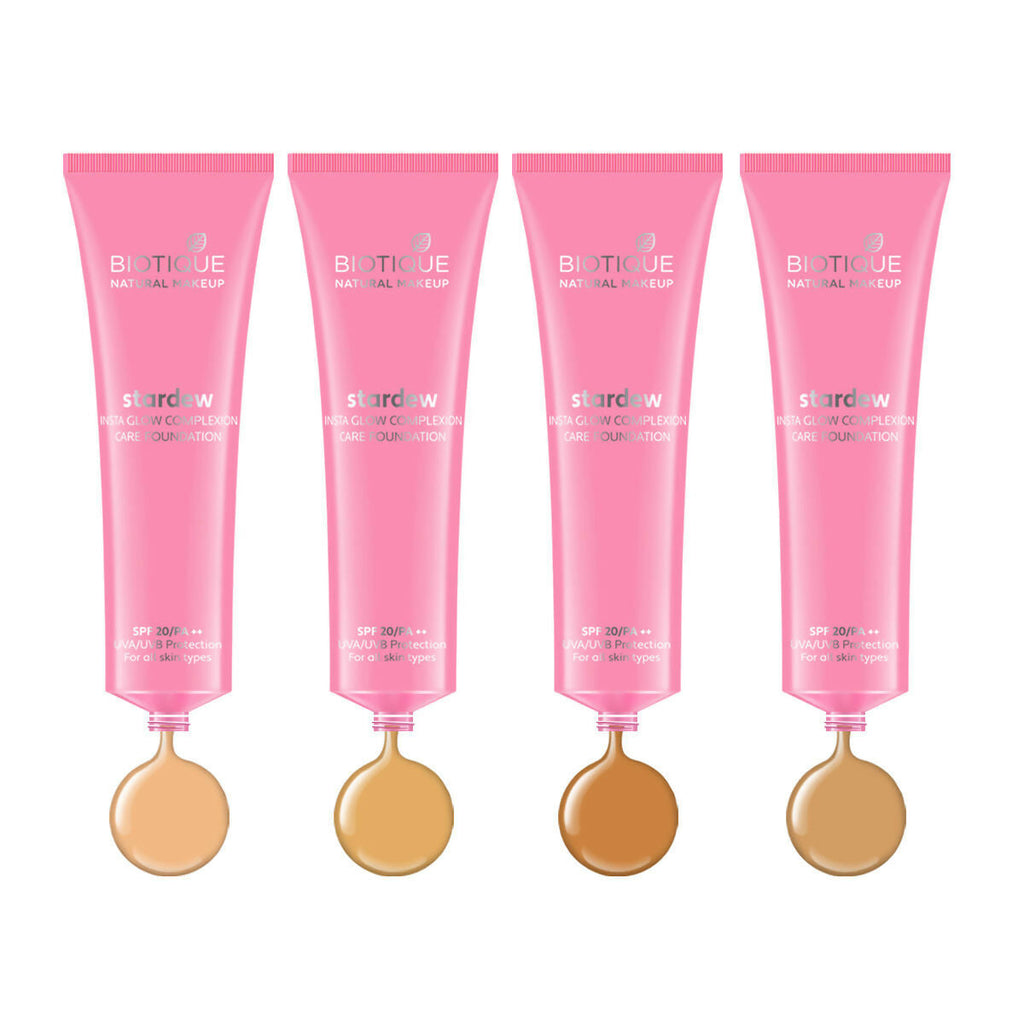Biotique Stardew Insta Glow Complexion Care Foundation SPF 20 - Vanilla | Grocsy