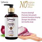 Urbaano Herbal Nourishing Onion Hair Oil & Anti Hairfall Hibiscus Shampoo | Grocsy