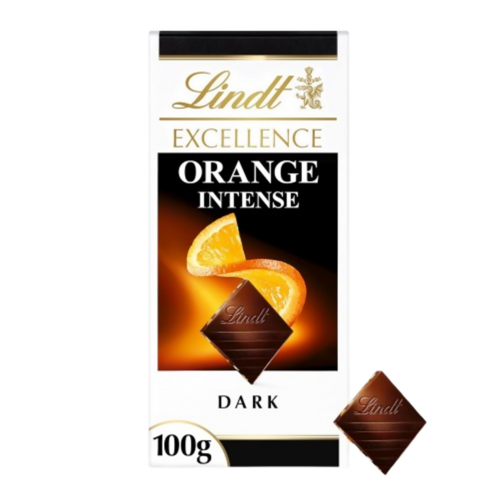 Lindt Excellence Orange Intense Dark Chocolate | Grocsy
