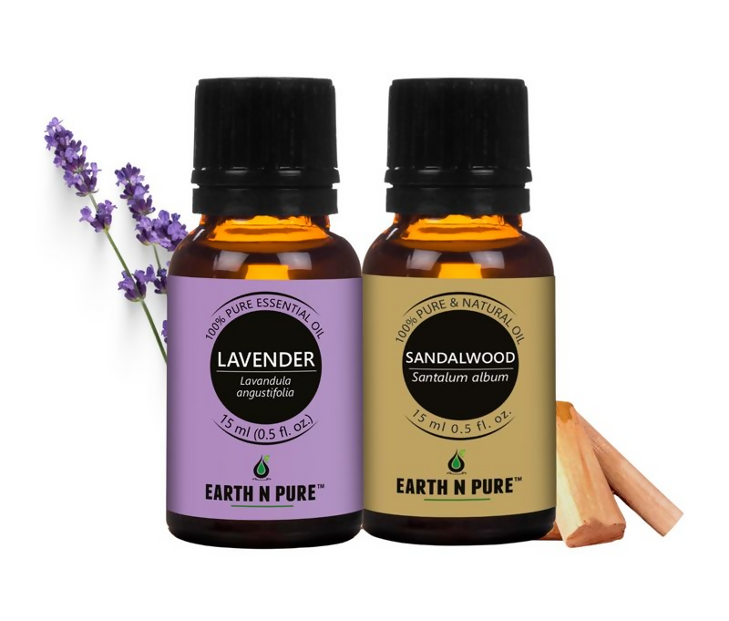 Earth N Pure Sandalwood Essential Oil and Lavender Essential Oil | Grocsy