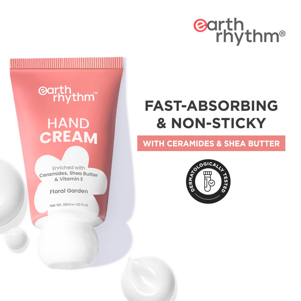 Earth Rhythm Floral Garden Hand Cream Enriched with Ceramide | Grocsy