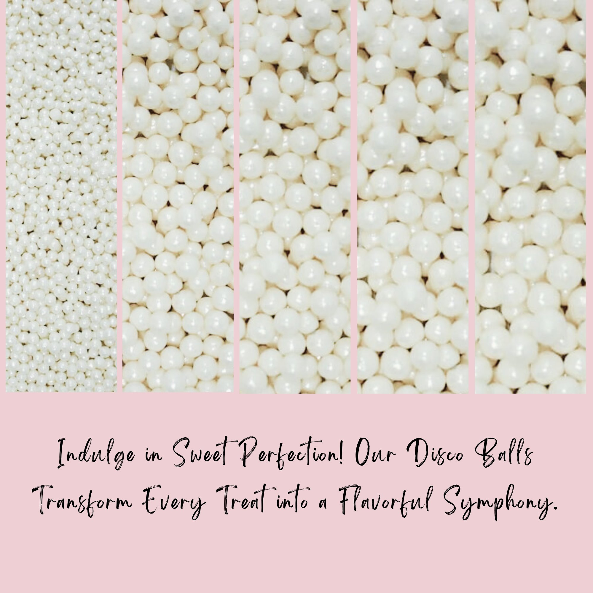 Confect White Princess Disco Balls Assorted Sprinkles ( DB-13 ) | Grocsy