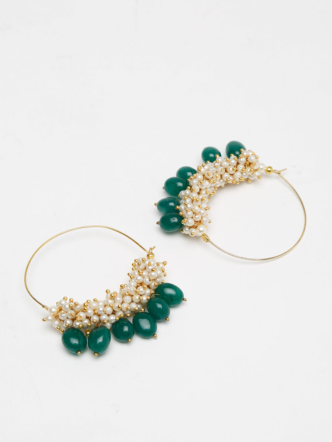 Pearl & Emerald Loops - Ruby Raang | Grocsy