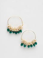 Pearl & Emerald Loops - Ruby Raang | Grocsy