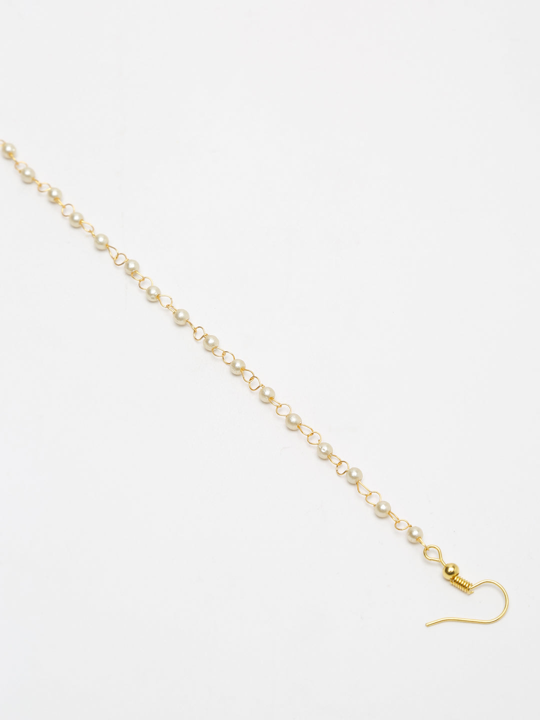 Gold-Polished Stone Nose Ring - Ruby Raang | Grocsy