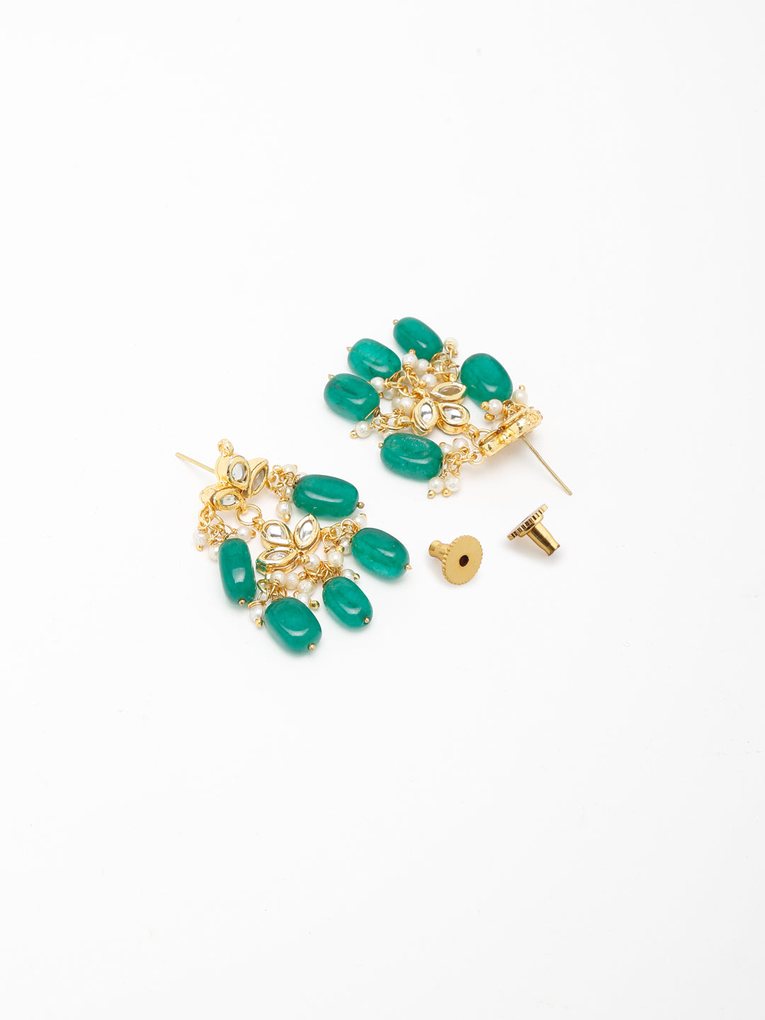 Kundan Neckpiece With Earrings - Ruby Raang | Grocsy