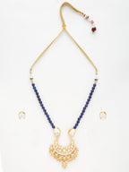 Stone Kundan Neckpiece With Studs - Ruby Raang | Grocsy