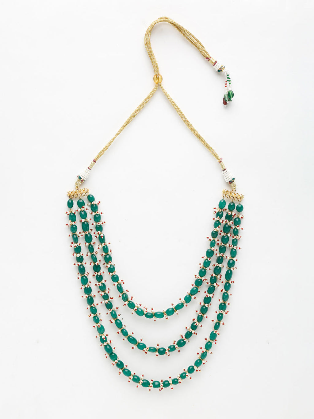 Long Stone Layered Neckpiece - Ruby Raang | Grocsy