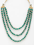 Long Stone Layered Neckpiece - Ruby Raang | Grocsy