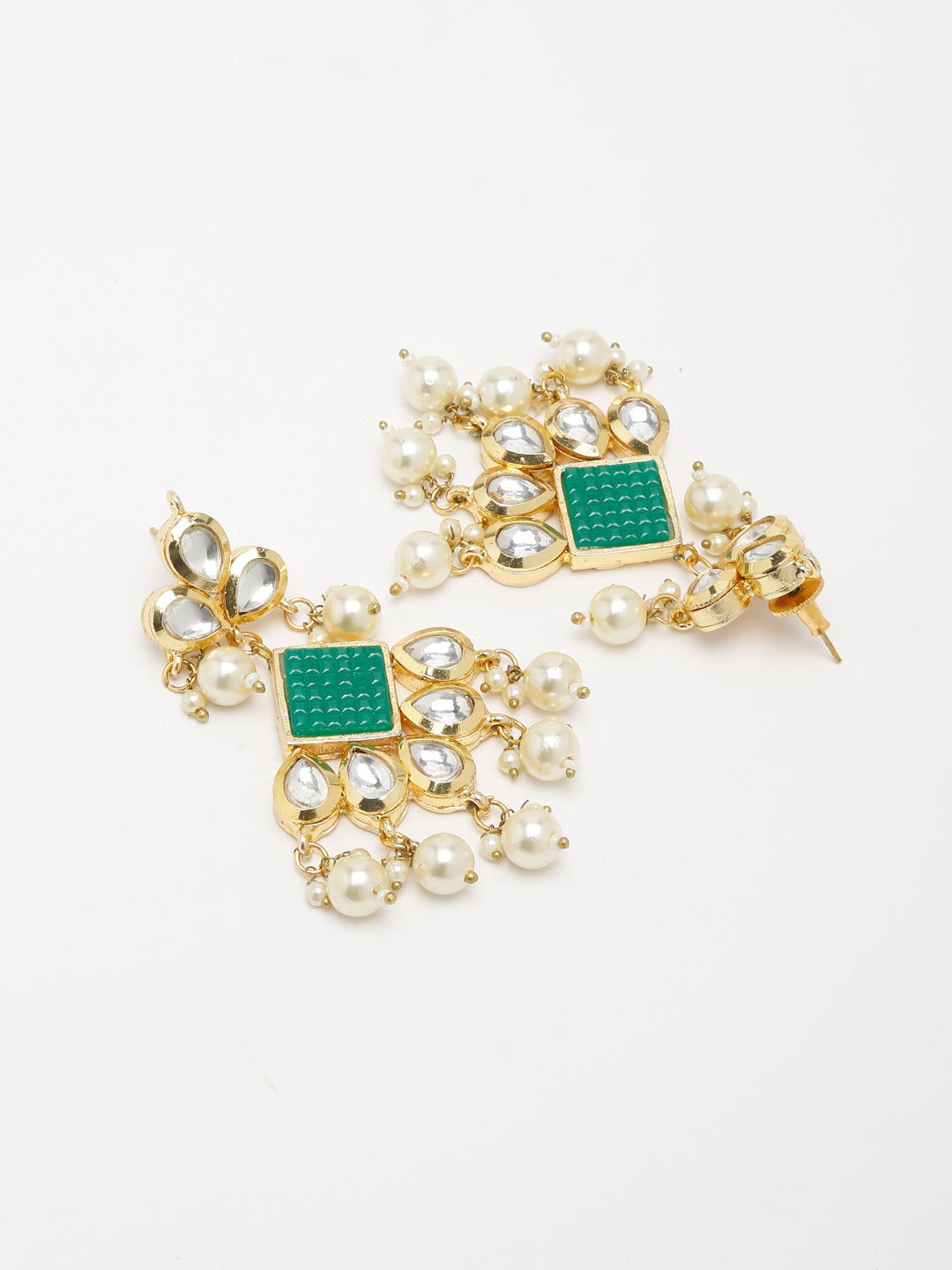 Kundan Neckpiece With Earrings - Ruby Raang | Grocsy