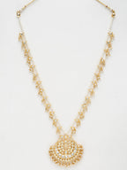 Gold-Polished Kundan Choker - Ruby Raang | Grocsy
