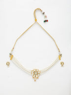 Kundan Choker With Pearls, Earrings - Ruby Raang | Grocsy
