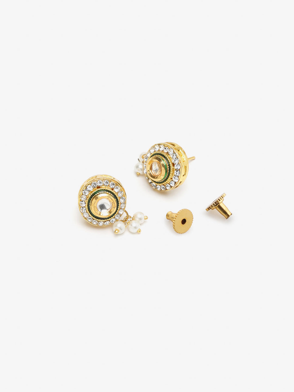Kundan Choker With Pearls, Earrings - Ruby Raang | Grocsy