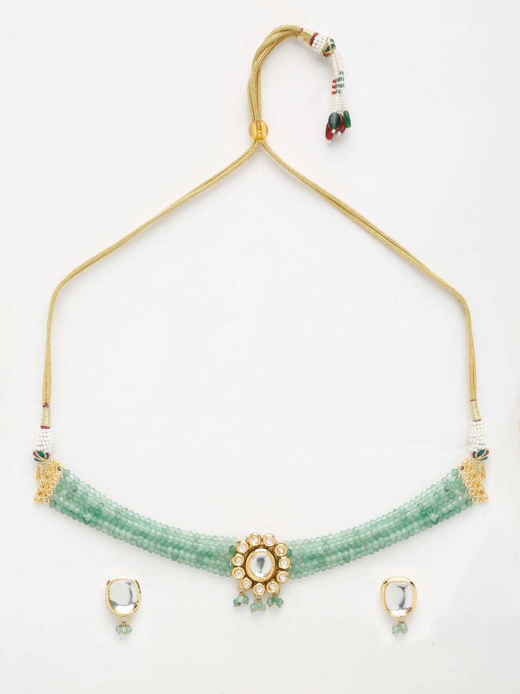 Kundan Choker With Studs - Ruby Raang | Grocsy
