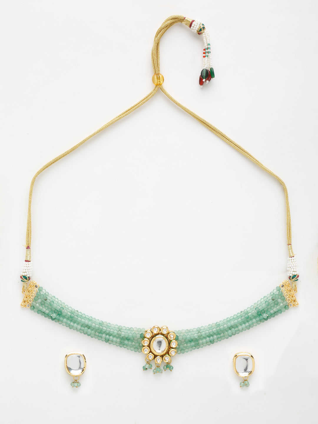 Kundan Choker With Studs - Ruby Raang | Grocsy