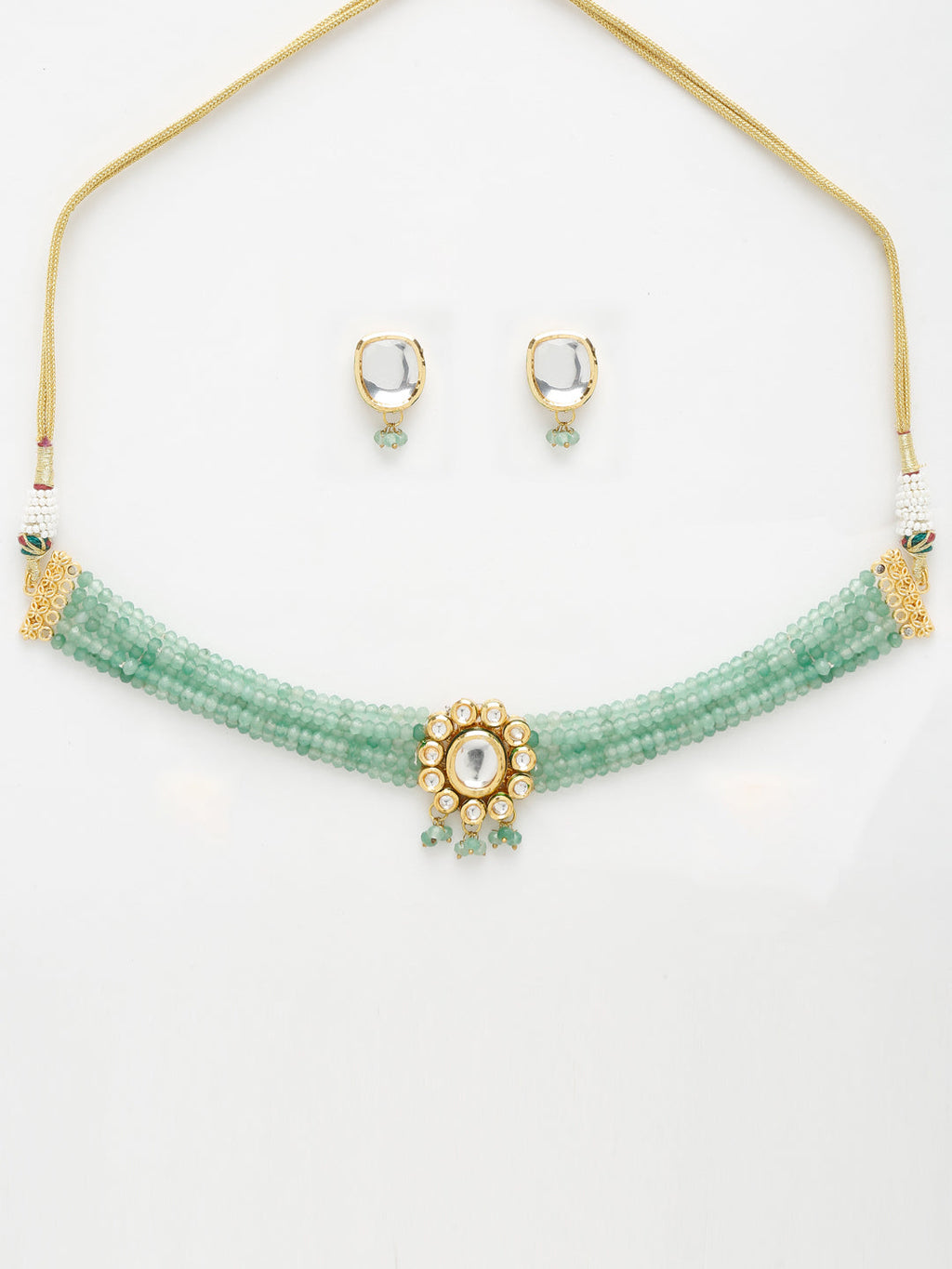 Kundan Choker With Studs - Ruby Raang | Grocsy