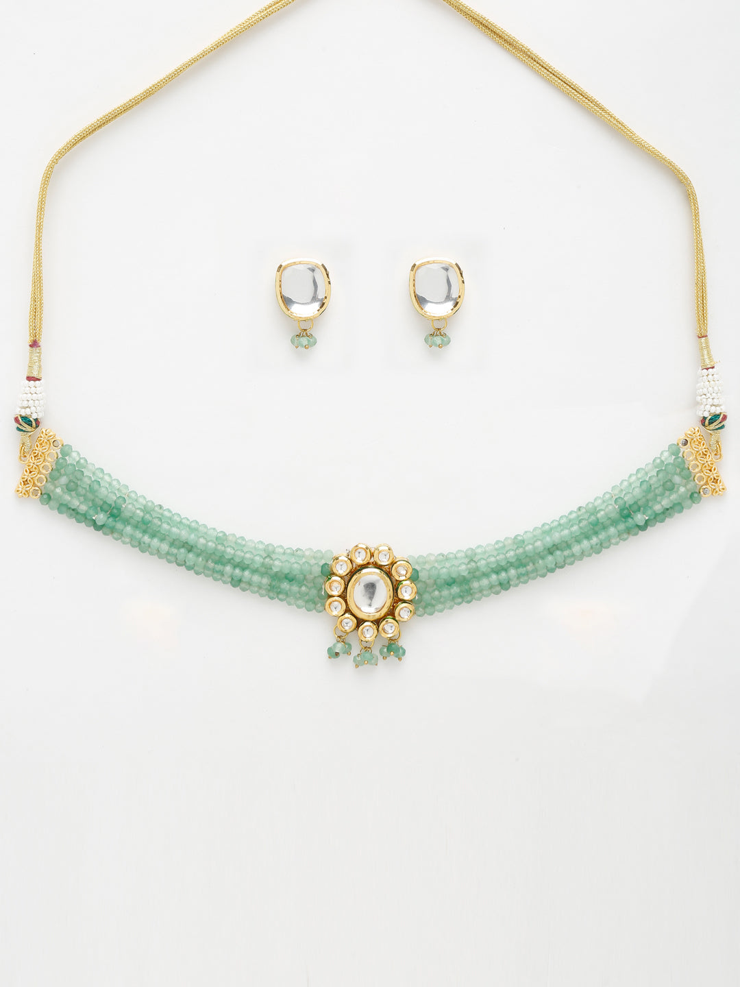 Kundan Choker With Studs - Ruby Raang | Grocsy