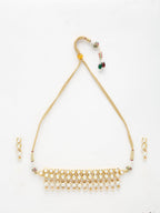 Kundan Choker With Earrings - Ruby Raang | Grocsy