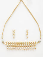 Kundan Choker With Earrings - Ruby Raang | Grocsy