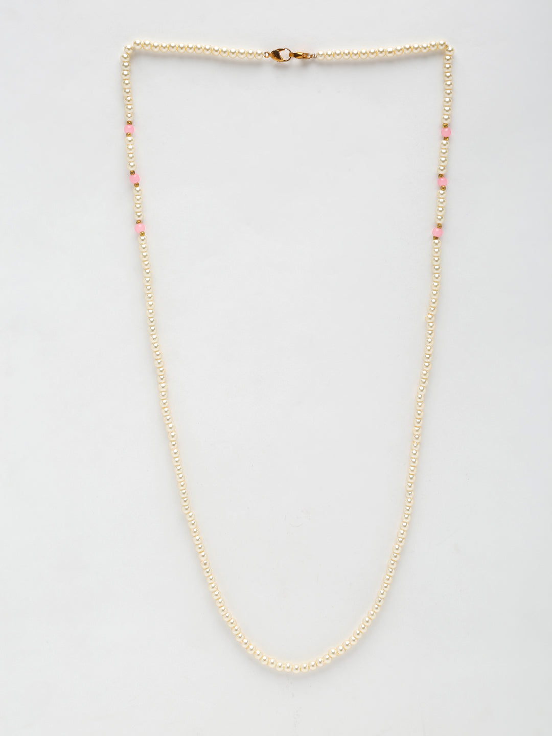 Stone And Gold-Polished Mask Chain - Ruby Raang | Grocsy