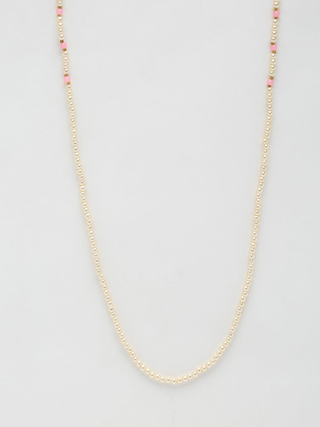 Stone And Gold-Polished Mask Chain - Ruby Raang | Grocsy