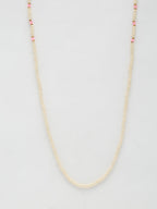 Stone And Gold-Polished Mask Chain - Ruby Raang | Grocsy