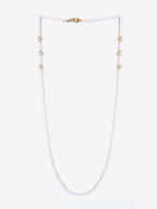Stone And Gold-Polished Mask Chain - Ruby Raang | Grocsy